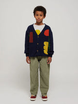 Geometric Shapes intarsia cardigan