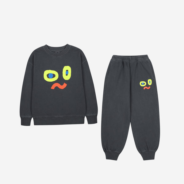 Baby Catchy Face Pigment Tracksuit (Glow in the dark)