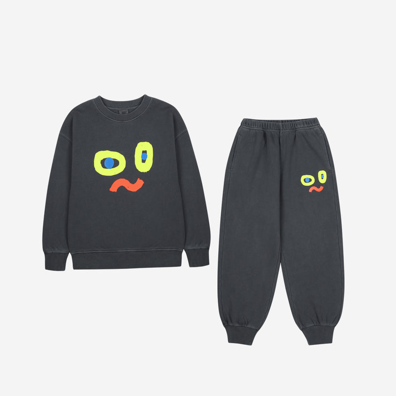 Baby Catchy Face Pigment Tracksuit (Glow in the dark)