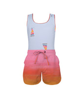 Reversible SUN&MOON swimsuit & swim shorts