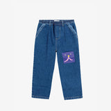 Funny Face denim jogger pants