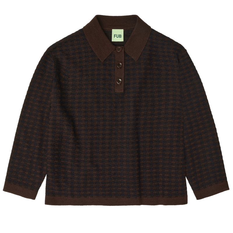 Mocca Checked polo & pants