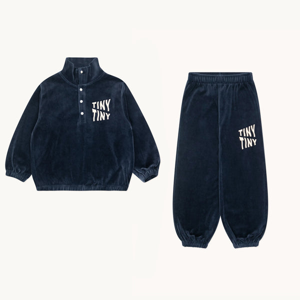 TINY WAVES MOCKNECK SWEATSHIRT & SWEATPANTS "Outfit Set"