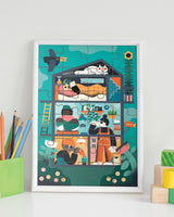 24 Piece Kids Puzzle - Sunday Morning