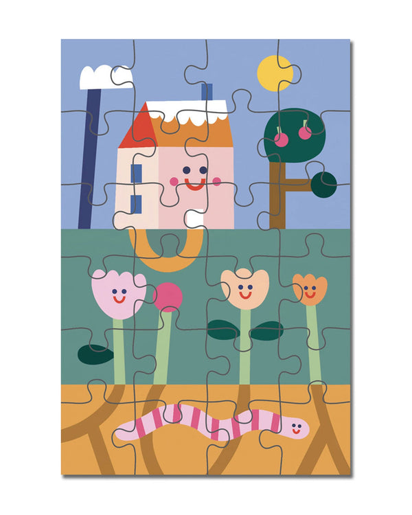 24 Piece Kids Puzzle - Under the Garden