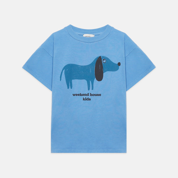 Embroidered Blue Dog Sweatpants and t-shirt