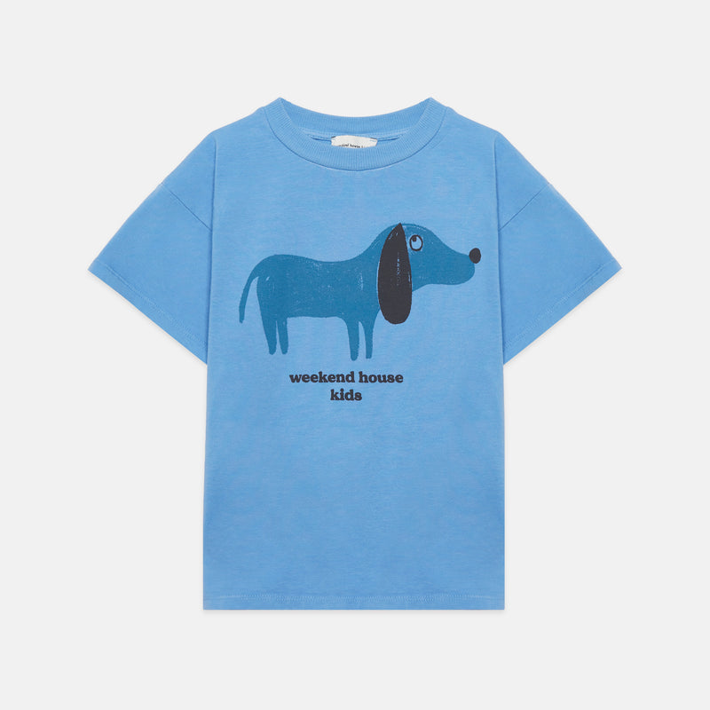 Embroidered Blue Dog Sweatpants and t-shirt