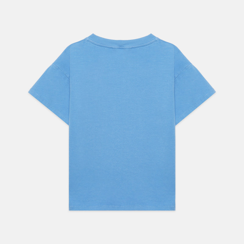 Embroidered Blue Dog Sweatpants and t-shirt