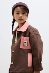 Good News Club bicolor denim Outfit Set