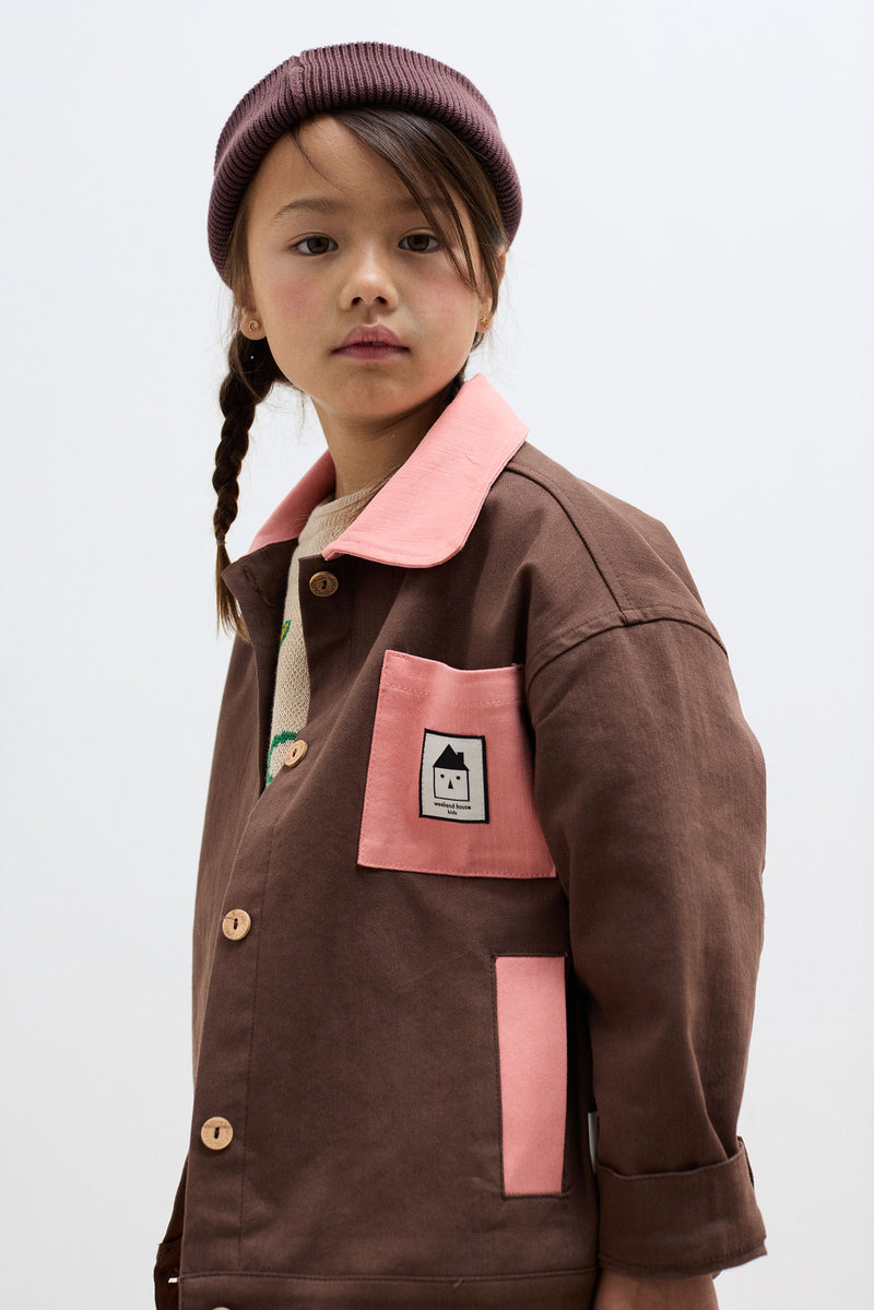 Good News Club bicolor denim Outfit Set