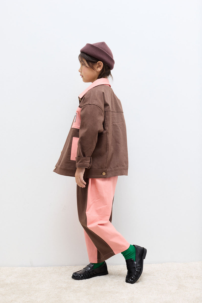 Good News Club bicolor denim Outfit Set
