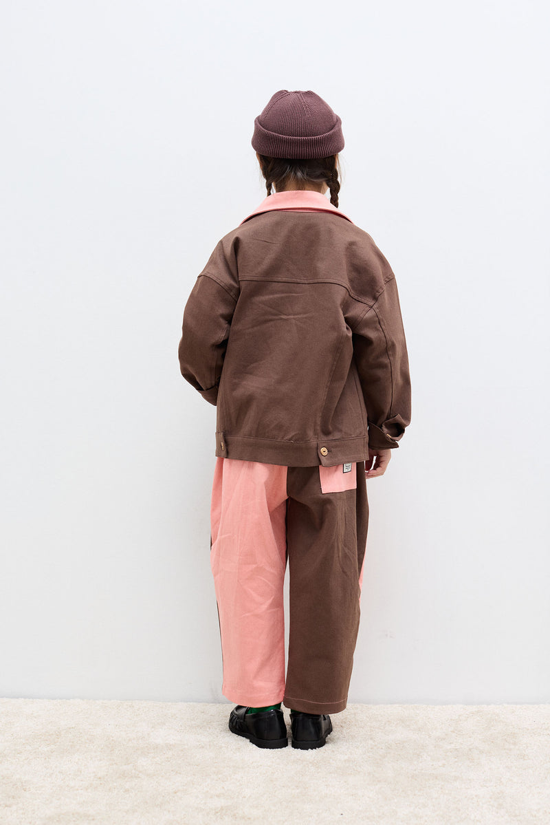 Good News Club bicolor denim Outfit Set