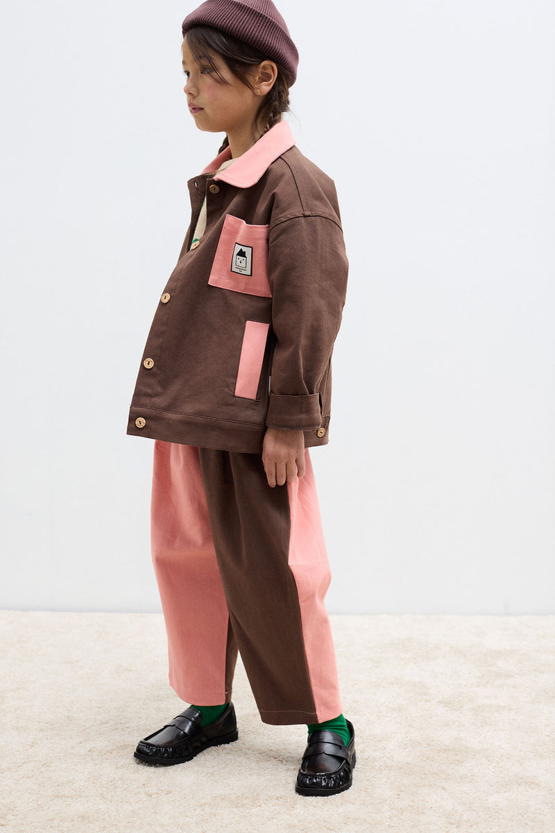 Good News Club bicolor denim Outfit Set