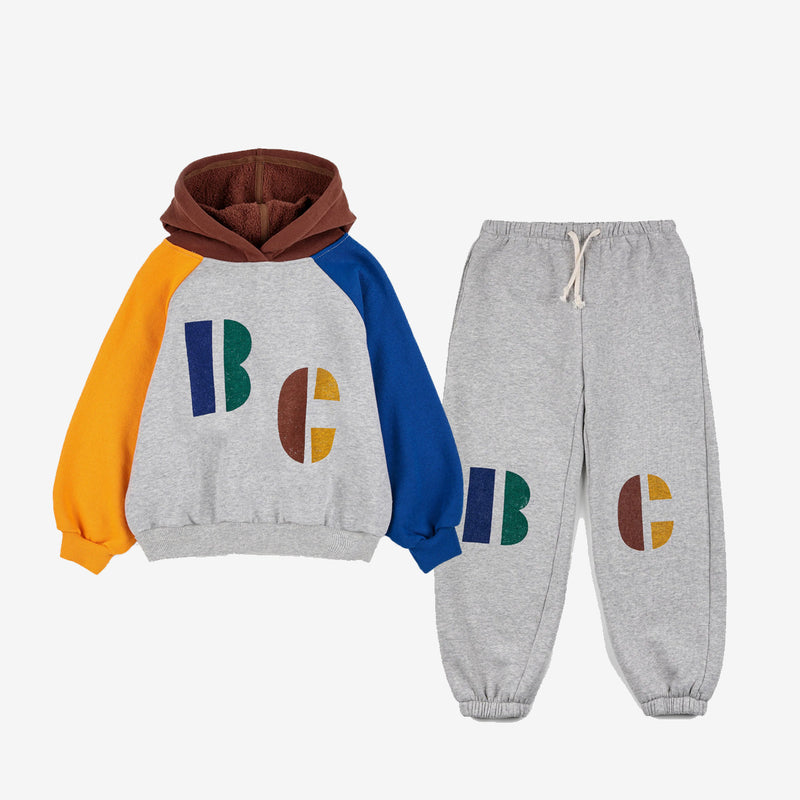 Multicolor B.C hooded sweatshirt & jogging pants