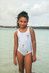 Reversible SUN&MOON swimsuit & 2 matching shorts