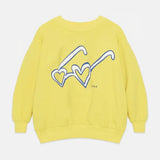 Heart Glass Sweatshirt & Striped Pants