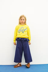 Heart Glass Sweatshirt & Striped Pants