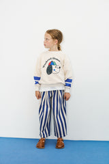 Heart Glass Sweatshirt & Striped Pants