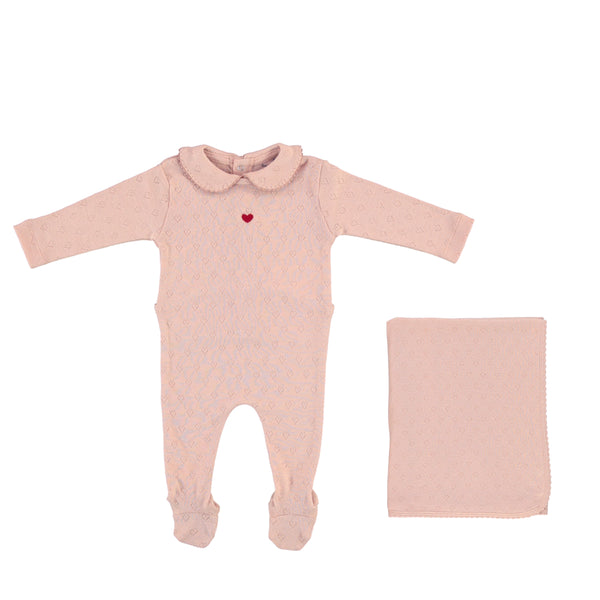 Blush Baby Girl Heart 3 Pieces Set