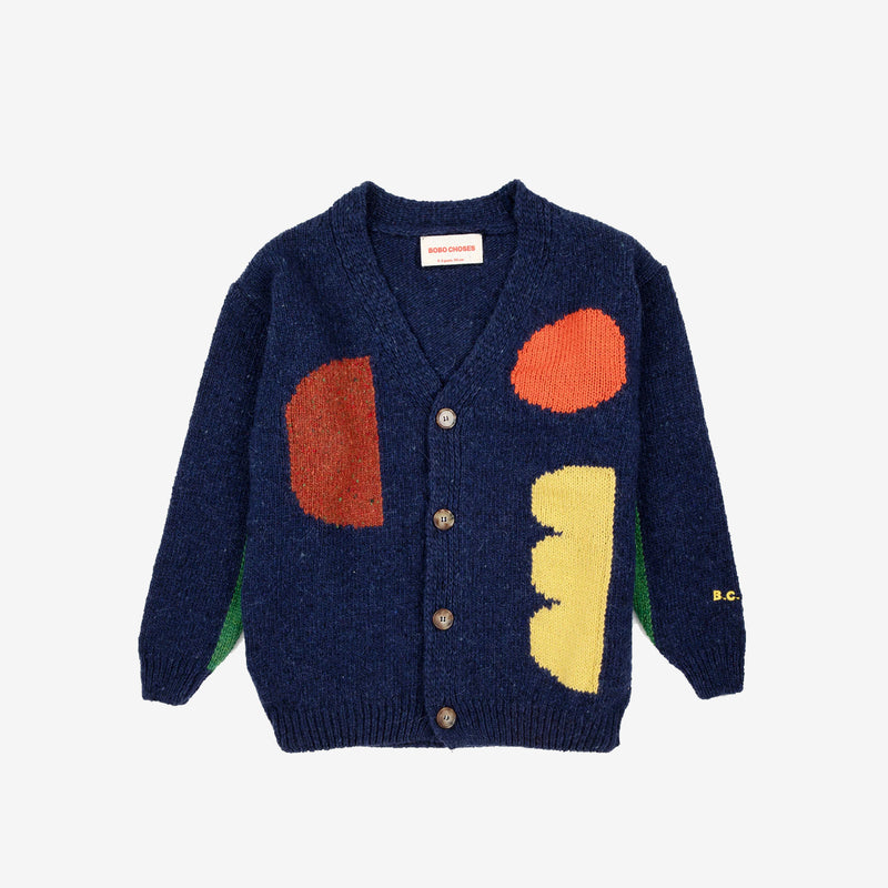 Geometric Shapes intarsia cardigan