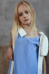 Beth Sky Blue Satin Dress