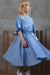 Dale Sky Blue Satin Dress