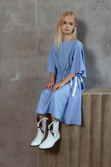 Dale Sky Blue Satin Dress
