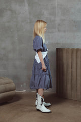 Cora Navy Stripes Dress