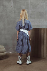 Cora Navy Stripes Dress