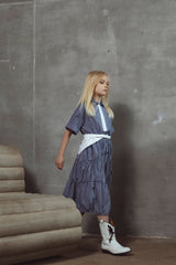 Cora Navy Stripes Dress