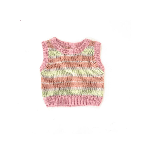 Pastel Tripe Knitted Spencer