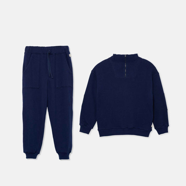 Navy Soft feel knit Outfit Set