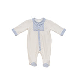 Milk/Baby Blue Baby Grow