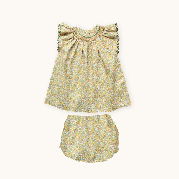 GABRIELLE BABY DRESS & BLOOMER IN Liberty