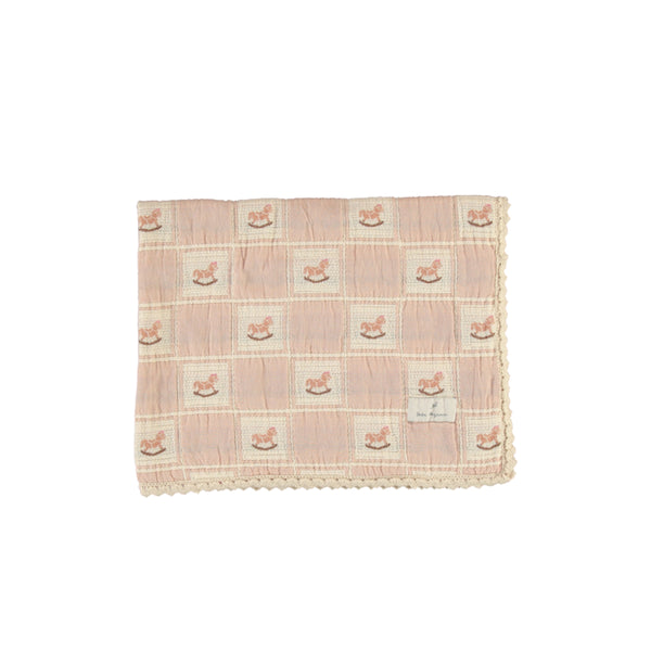 Mauve Rocking Horse Blanket