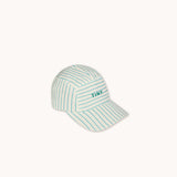 Cyan Fine Stripes Cap