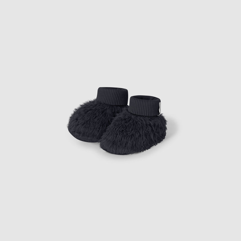 Navy Blue Baby Booties