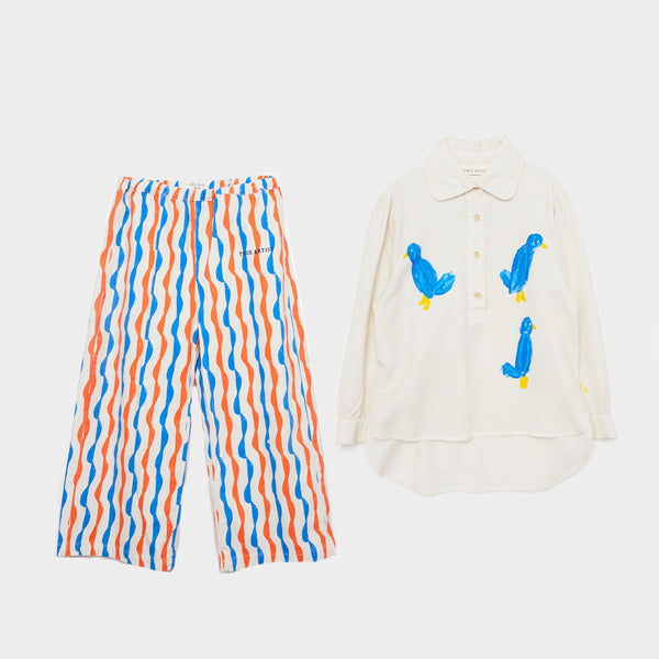 KALEIDOSCOPE TROUSERS & Bird Blouse