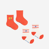 Baby Sunflower short socks pack x2 Socks