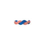 Big Hair Clip Pale Pink/dark blue