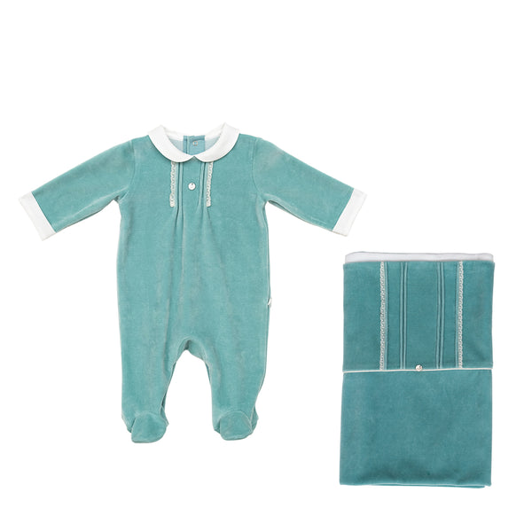 velvet Baby set (canton green)