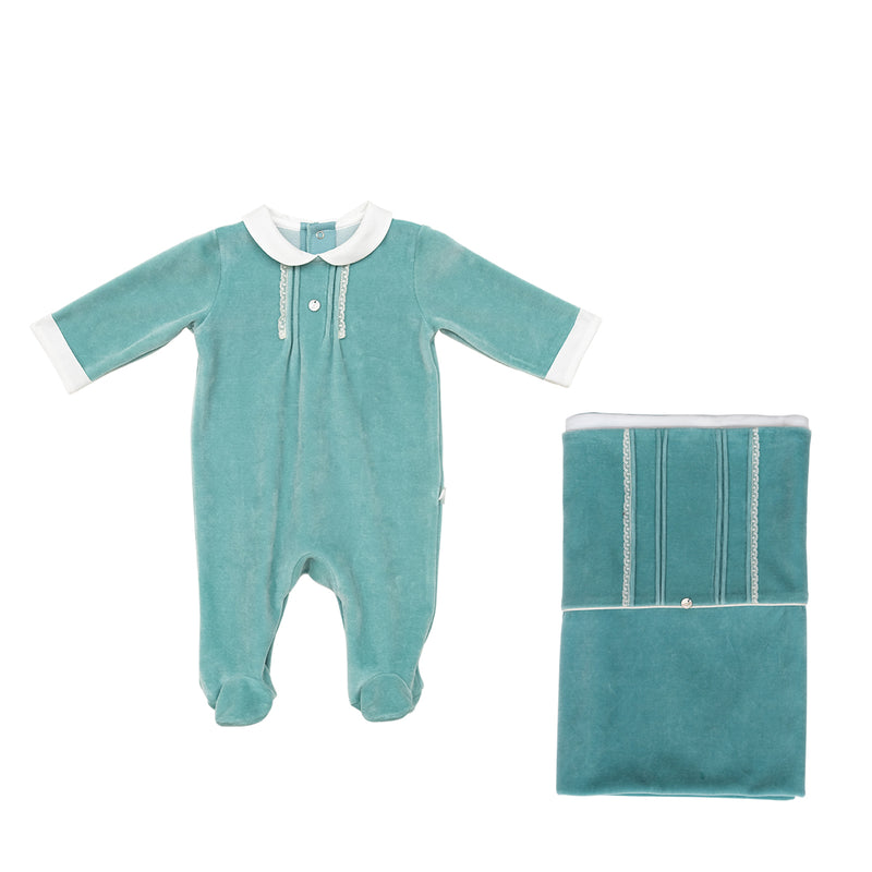 velvet Baby set (canton green)