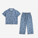 Pickles The Dog all over Denim Set