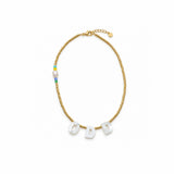 "ODD" Golden beads Necklace