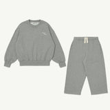 Grey Melange Fleece Tracksuit