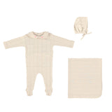 Heart embroidery 3 Pieces Set