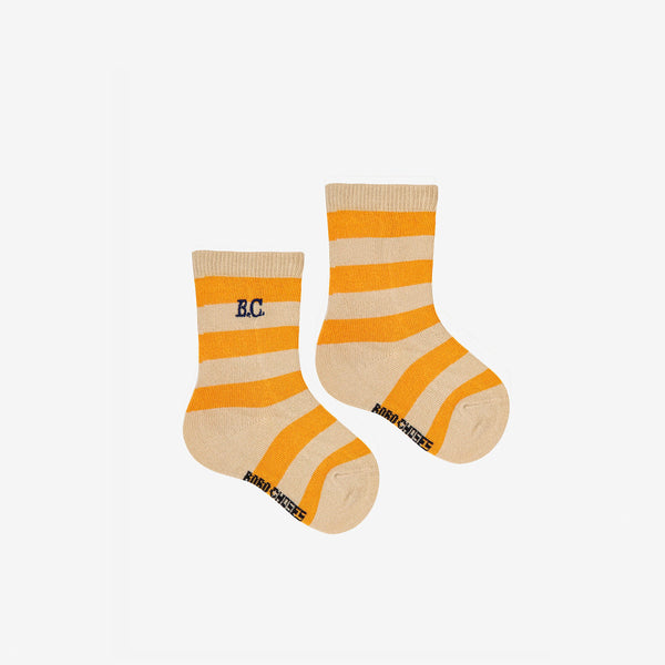Baby Yellow Stripes long socks