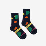 Multicolor Shapes long socks