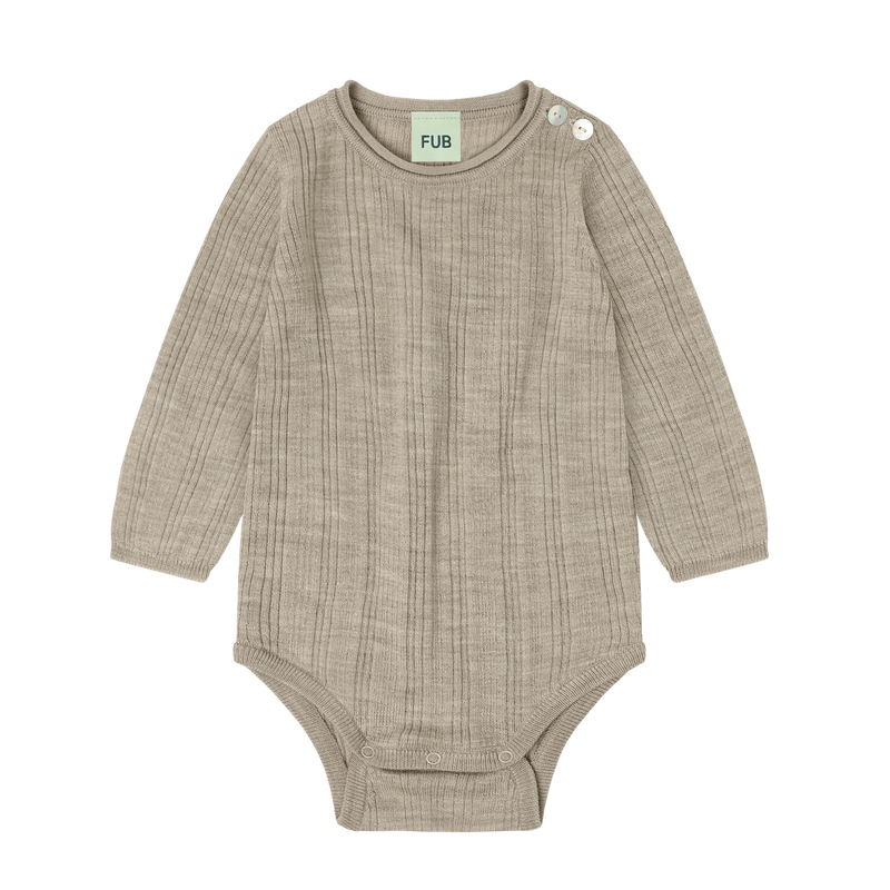 3 Pcs oat melange Baby Set