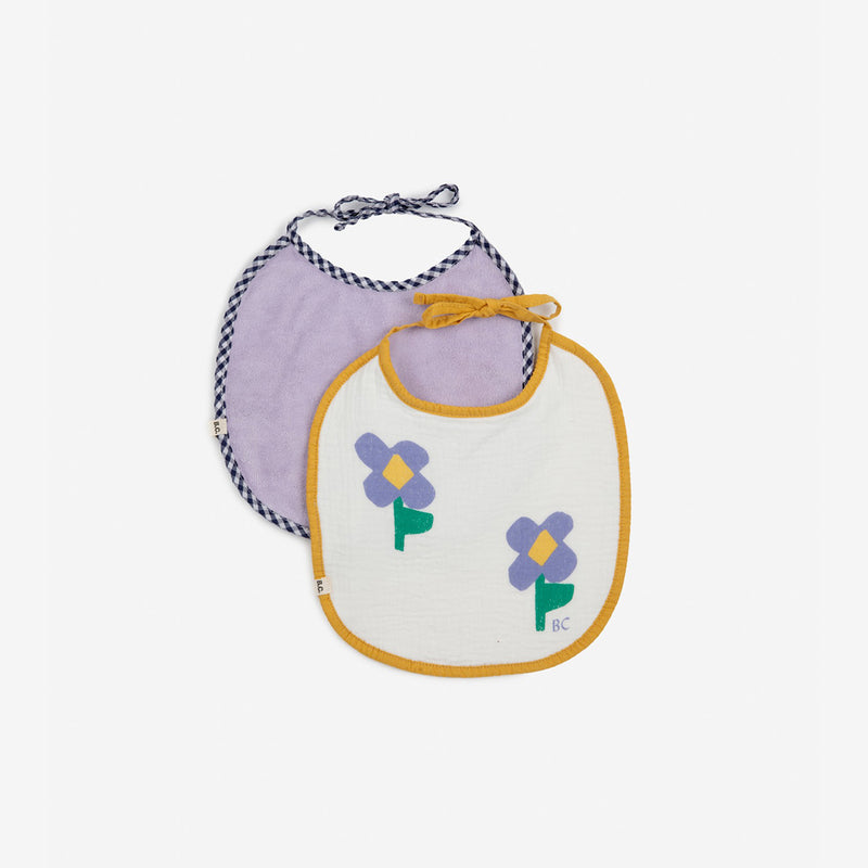 Pansy Flower bib set